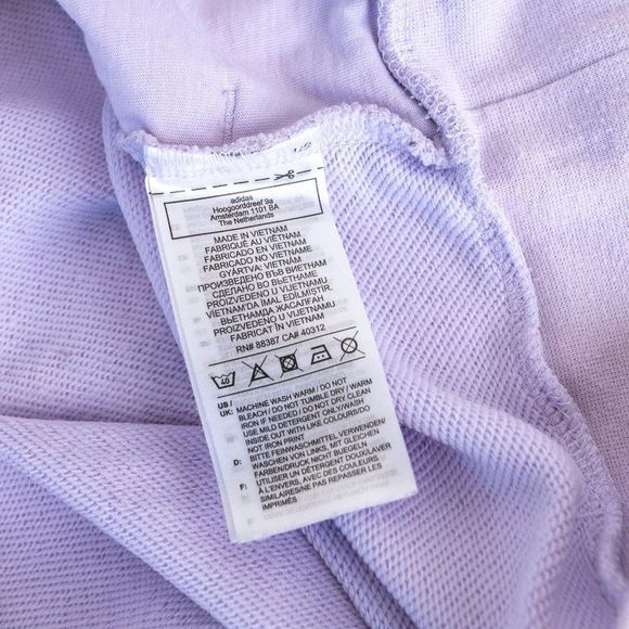 adidas Lavender Purple Hoodie with Pocket, Size Large - Picture 7 of 11